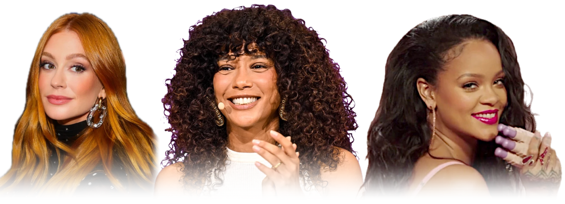 Marina Ruy Barbosa, Taís Araújo e Rihanna, três referências do Hair Quiz.